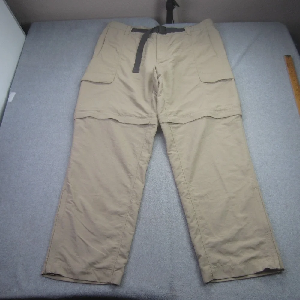The North Face Pants Mens XXL Khaki Tan Convertible Nylon Zip‎ Ankle Hiking